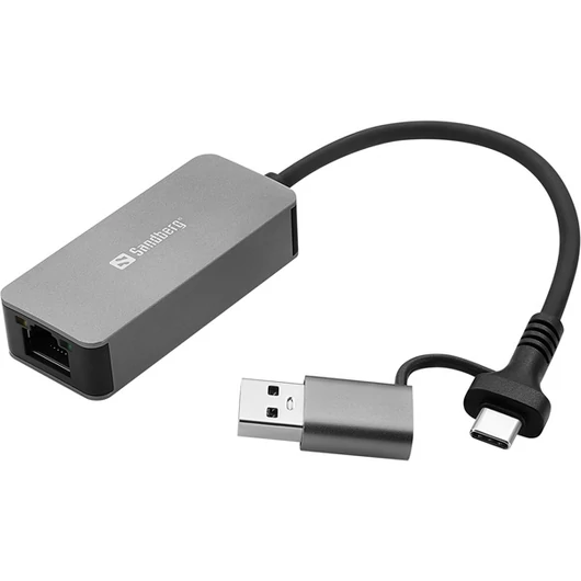 Sandberg Kábel Átalakító - USB-C / A 2.5 GbE RJ45 Adapter
