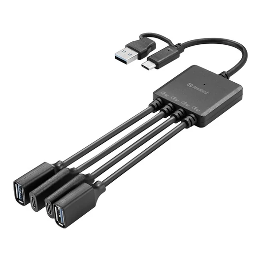 Sandberg USB Hub - USB-C / A to 2A + 2C Splitter