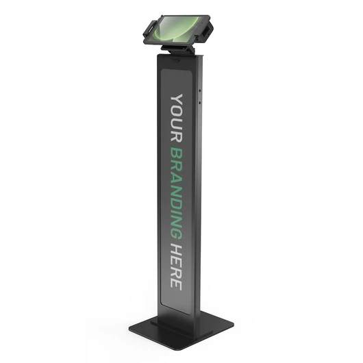 UNIVERSAL TABLET CLING EXTREME BRANDABLE FLOOR STAND - BLACK