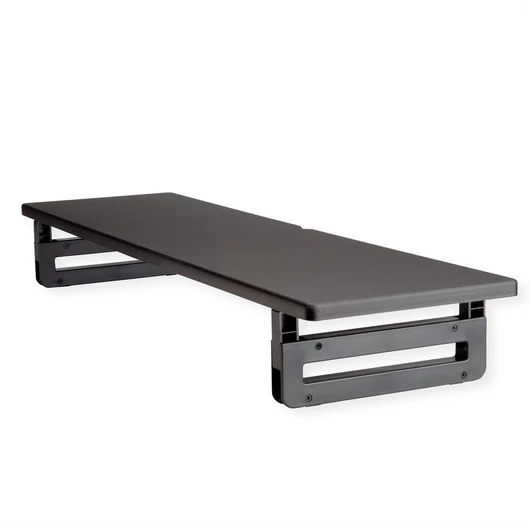 MONITORSTAENDER.EXTRA-BREIT VERSTELLBAR.SW.HOLZPLATTE