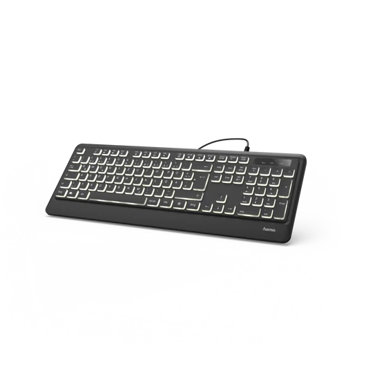 HAMA 182671, BILLENTYŰZET "KC-550" ILLUMINATED, LED VILÁGÍTÁS, USB