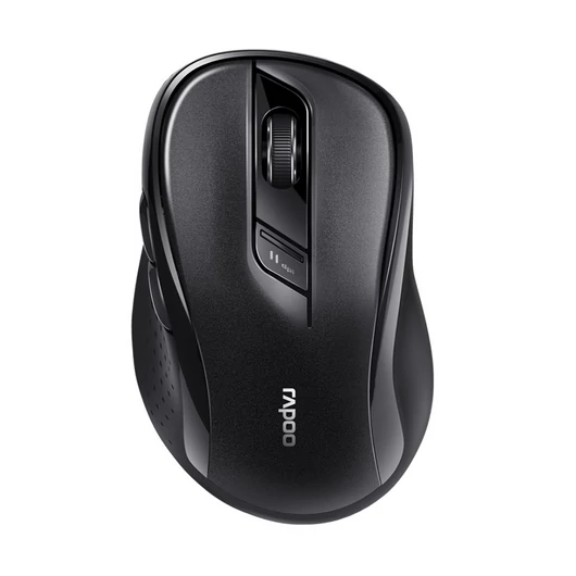 RAPOO "M500"BLUETOOTH (3.0+4.0) + 2,4GHZ VEZ.NÉLK. EGÉR, FEKETE