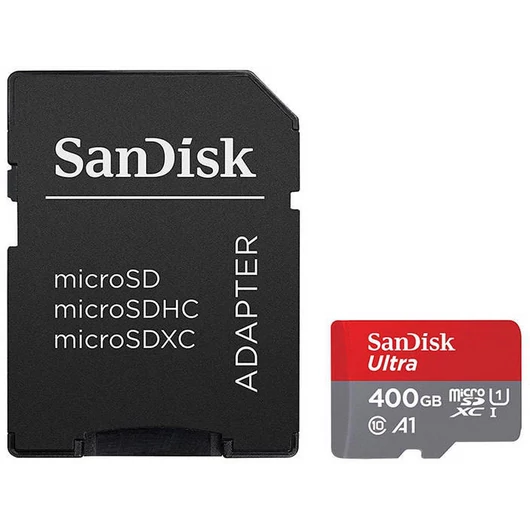 SANDISK MICROSD ULTRA® ANDROID KÁRTYA 400GB, 120MB/s,  A1, Class 10, UHS-I