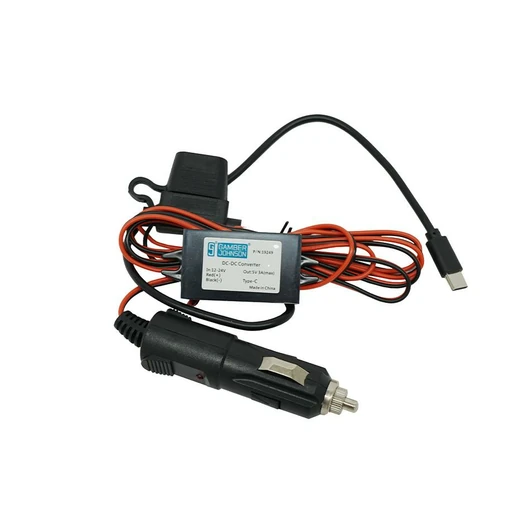 POWER SUPPLY 12-24 VDC 5V 3A CIG PLUG USB-C