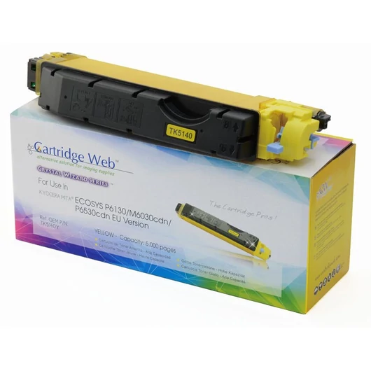 KYOCERA TK5140Y Toner Yellow CHIPPES CartridgeWeb (For use) Cartridge WEB