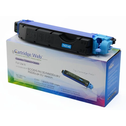 KYOCERA TK5140C Toner Cyan CHIPPES CartridgeWeb (For use) Cartridge WEB