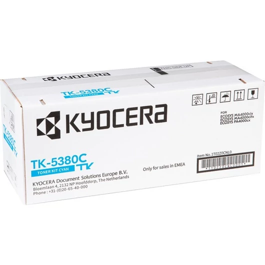 Kyocera TK-5380 Toner Cyan 10.000 oldal kapacitás Kyocera