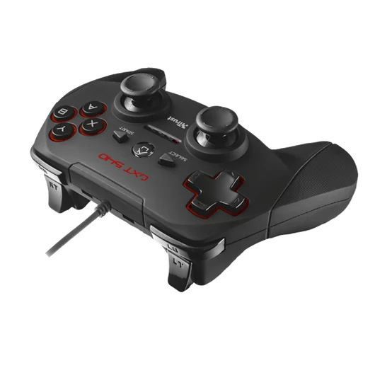 Trust Gamepad - GXT 540 Yula (Playstation design; fekete; PC és PS3 kompatibilis.)