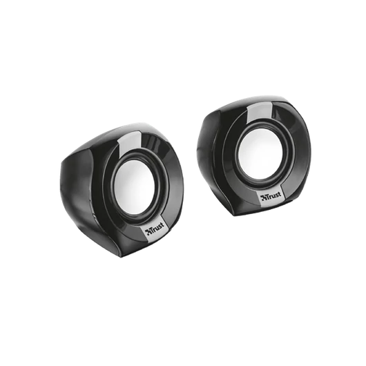 Trust Hangszóró 2.0 - Polo Compact (4W RMS; hangerőszabályzó; 3,5mm audio + USB tápcsatlakozó; fekete)