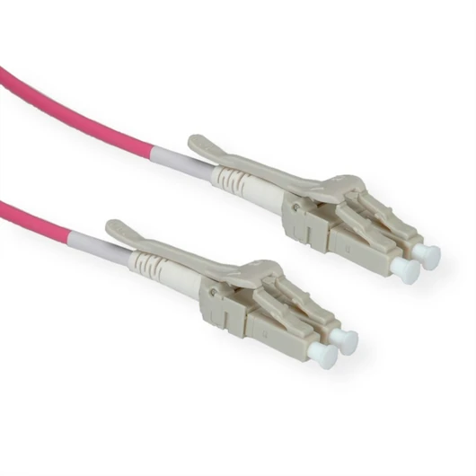 LWL-KABEL 50/125.OM4.LC/LC LOW-L.HOHE DICHTE.VIOLETT.7M