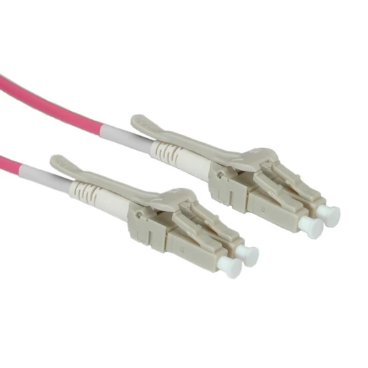 LWL-KABEL 50/125.OM4.LC/LC LOW-L.HOHE DICHTE.VIOLETT.20M