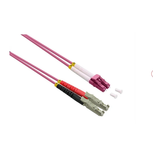 LWL-KABEL 50/125.OM4.DUPLEX LSH/LC.LSOH.VIOLETT.1M