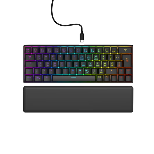 GAMING URAGE EXODUS 760TKL MECH.MINI BILL.,RGB, RED SWITCH, FEKETE