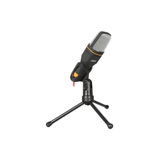 Snopy Mikrofon - SN-340M (3,5 Jack csatlakozó; 200cm kábel; állvány, fekete)