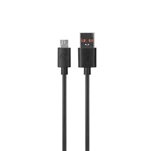 S-Link kábel  -  AND-KC19S  (2.4A, Micro USB, 100cm adat + töltőkábel, fekete)