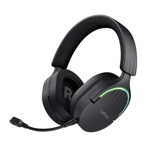 Trust Fejhallgató Vezeték nélküli - GXT491 Fayzo (Bluetooth; nagy-párnás; 3,5mm + USB-C; LED; mikrofon; fekete)