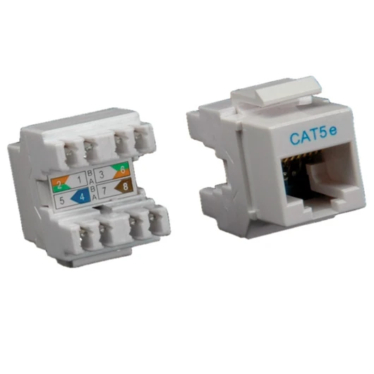 KEYST KAT5E/KL.D.RJ45 UNGESCHIRMT.LICHTGRAU