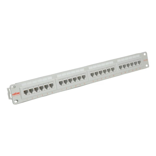 19PATCHPANEL KAT5E/KL.D24 PORTS UNGESCHIRMT LICHTGRAU