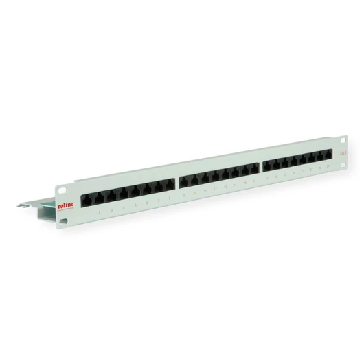 19PATCHPANEL KAT6/KL.E24 PORTS UNGESCHIRMT LICHTGRAU