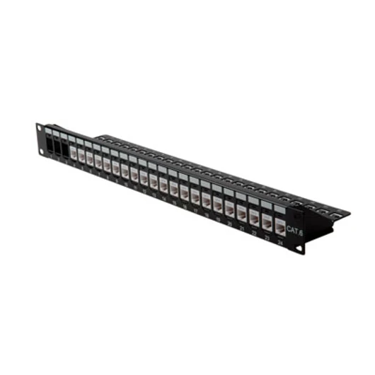 19INKEYST-MODULTRAEGER.24 PORTS UNGESCHIRMT.SW