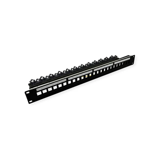 19INKEYST-MODULTRAEGER.24PORTS GESCHIRMT.BLANK.CLIPBEF.