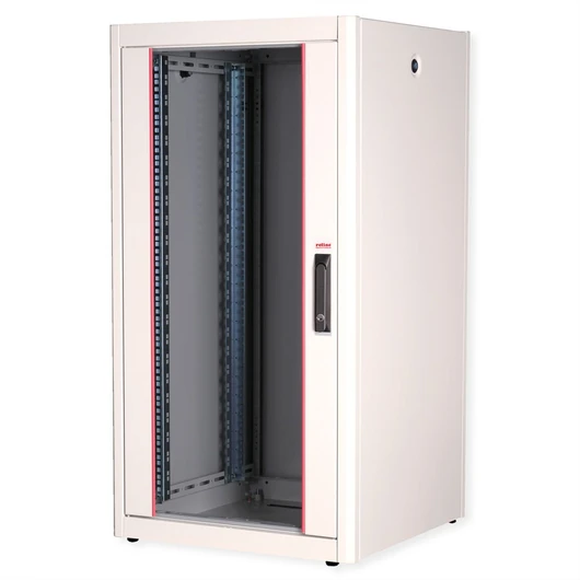 19IN NETZW.SCHRANK BASIC 22 600X600 BXT GLASTUER GRAU