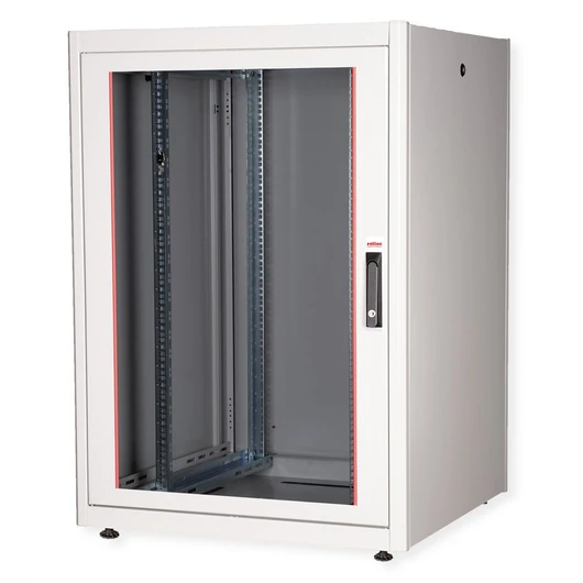 19IN NETZW.SCHRANK BASIC 22 800X800 BXT GLASTUER GRAU