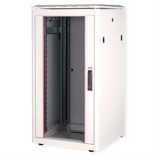 19IN NETZW.SCHRANK PRO 22 HE 600X600 BXT GLASTUER GRAU