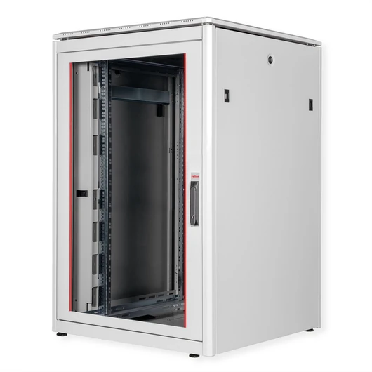 19IN NETZW.SCHRANK PRO 22 HE 800X800 BXT GLASTUER GRAU