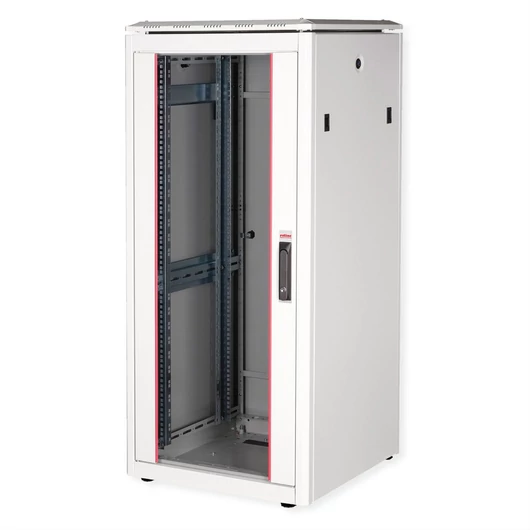 19IN NETZW.SCHRANK PRO 26 HE 600X600 BXT GLASTUER GRAU
