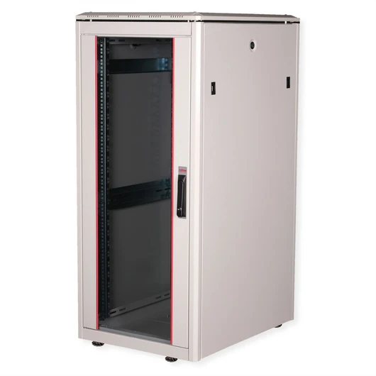 19IN NETZW.SCHRANK PRO 26 HE 600X800 BXT GLASTUER GRAU