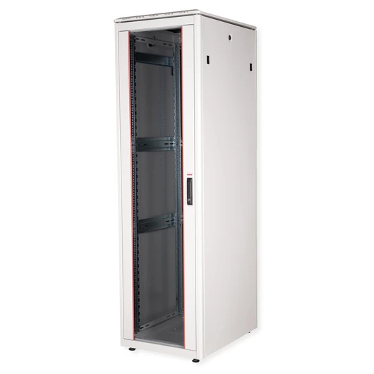 19IN NETZW.SCHRANK PRO 42 HE 600X800 BXT GLASTUER GRAU