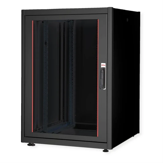 19IN NETZW.SCHRANK BASIC 22 800X800 BXT GLASTUER SW