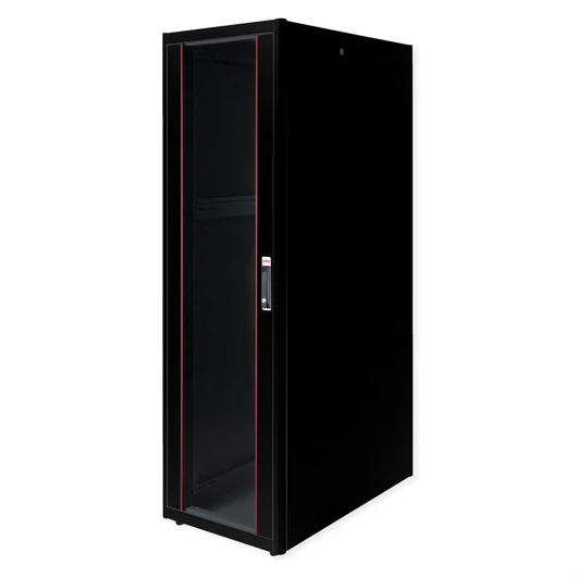 19IN NETZW.SCHRANK BASIC 42 600X1000 BXT GLASTUER SW