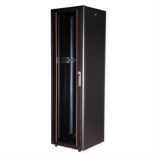 19IN NETZW.SCHRANK BASIC 42 600X600 BXT GLASTUER SW