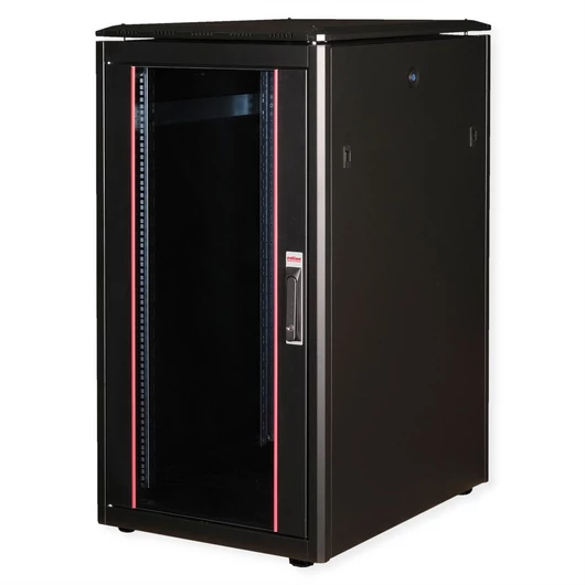 19IN NETZW.SCHRANK PRO 22 HE 600X800 BXT GLASTUER SW