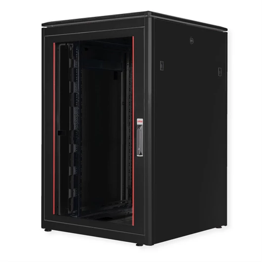 19IN NETZW.SCHRANK PRO 22 HE 800X800 BXT GLASTUER SW