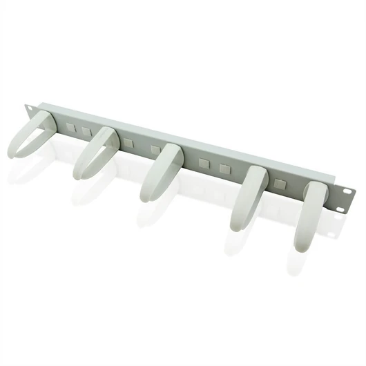19IN CABLE GUIDE 1U 5 EYELETS GREY