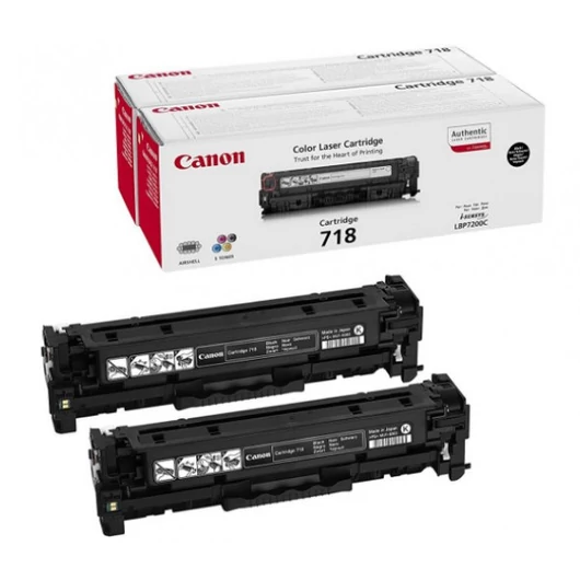 Canon CRG718 Toner Black 2 x 3.400 oldal kapacitás Canon