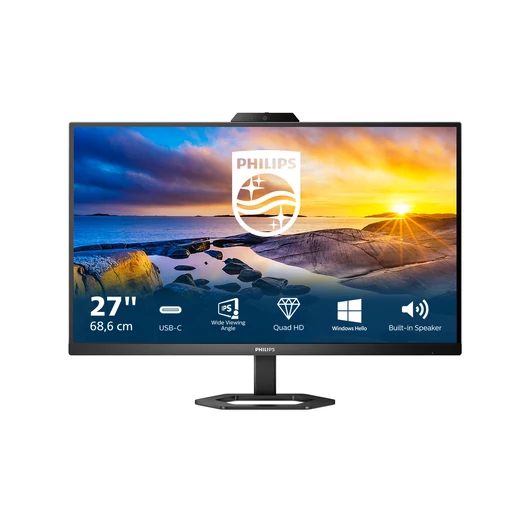 Ezt a Philips monitort távmunkához tervezték. A beépített 5MP webkamera éles képeket biztosít, a zajkioltó mikrofon pedig gondoskodik arról, hogy mások tisztán hallják Önt.