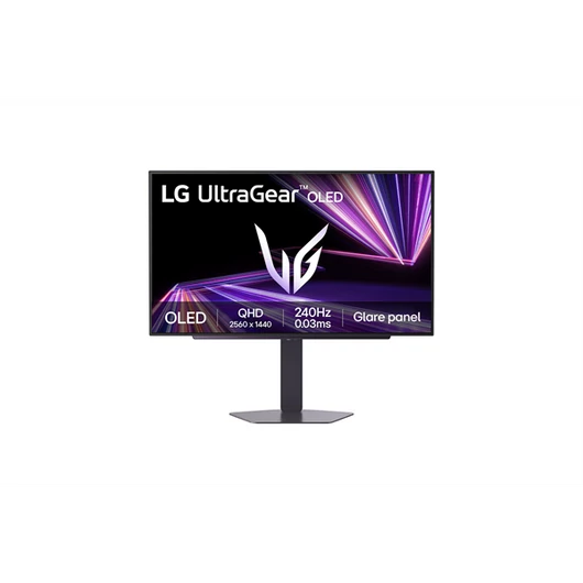LG Monitor 27" Gamer - 27GX704A-B (OLED; 16:9; 2560x1440; 240Hz; 0,03ms; 275cd; HDMIx2; DP; G-Sync; Freesync, HDR, Pivot