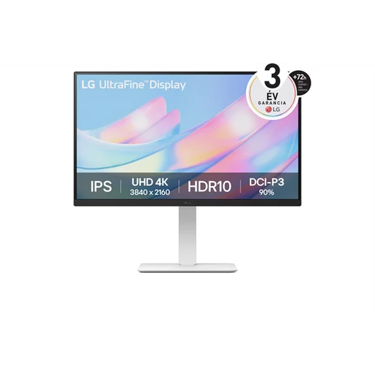 LG Monitor 27" - 27US550-W (IPS; 16:9; 3840x2160; 5ms; 300cd; 60Hz; DP, HDMIx2, HDR; Pivot)