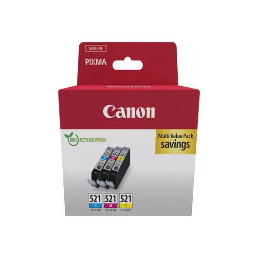 Canon CLI-521 C/M/Y (3x9 ml) Tintapatron Multipack Canon