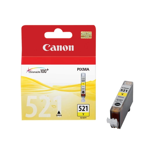 CANON CLI-521Y ink cartridge yellow standard capacity 9ml 510 pages 1-pack