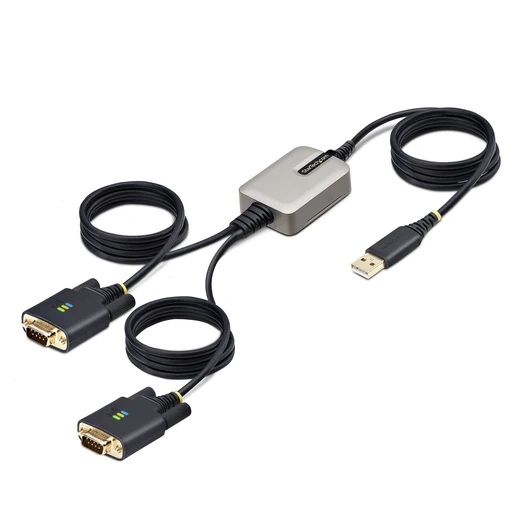 2-PORT USB SERIAL ADAPTER USB TO DUAL DB9 RS232 ADAPTER