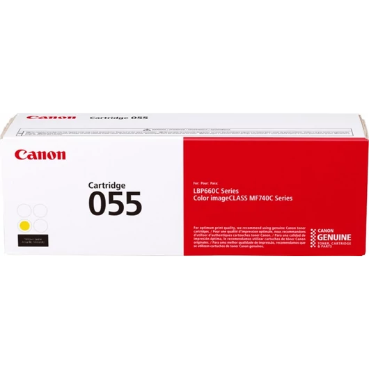 Canon sárga tonerkazetta 055 normál 2.100oldal