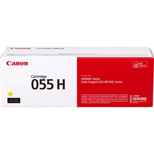 Canon sárga tonerkazetta 055H nagy 5.900oldal