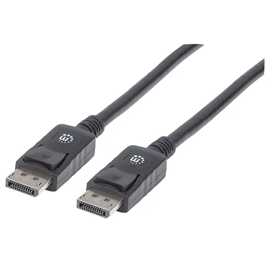 Manhattan Kábel - DisplayPort to DisplayPort ( DisplayPort 1.2, 4K@60hz,  2m, Fekete)