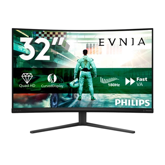 Ez a Fast VA monitor lehetővé teszi, hogy 180 Hz-es frekvencián, maximális pontossággal és sebességgel játsszon. Az éles HDR minőségű képeket és garantált Quad HD felbontást kínáló, ívelt keretű monitor nagyszerű, mindenre kiterjedő játékélményt nyújt.