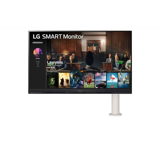 LG VA monitor 31.5" 32SQ780S, 3840x2160, 16:9, 250cd / m2, 5ms, 2xHDMI / USB-C / 2xUSB, Pivot, hangszóró